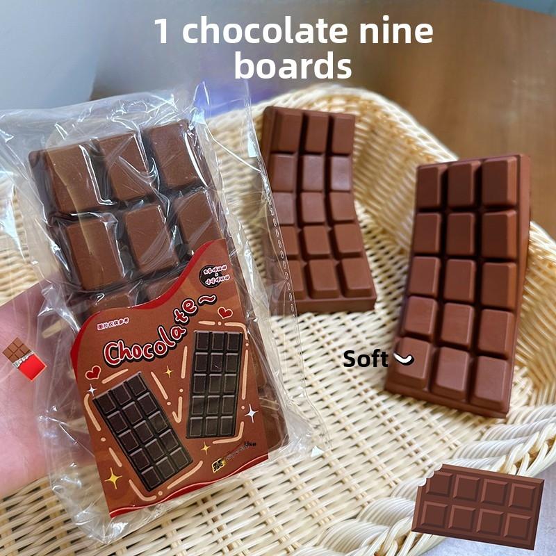 Super Soft Finger-Absorbing Chocolate Bar Squishy, Slow Rebound, Simulation Food, Stress Relief, Squeeze Toy, Perfect for Relaxation