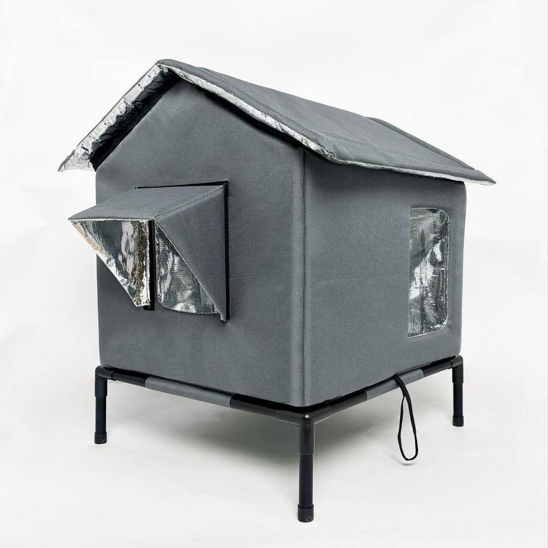Cat House for Outdoor - Weatherproof Feral Cat Shelters for Winter, Waterproof Pet House for Keeping Outdoor Cats Warm