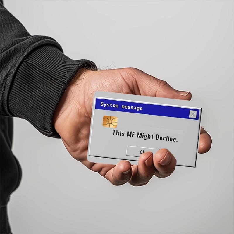 System message style Credit Card Sticker used for EBT, transportation, keys, credit cards, debit cards, card skins, protect bank cards, no bubbles, High Quality, suitable for small chip cards
