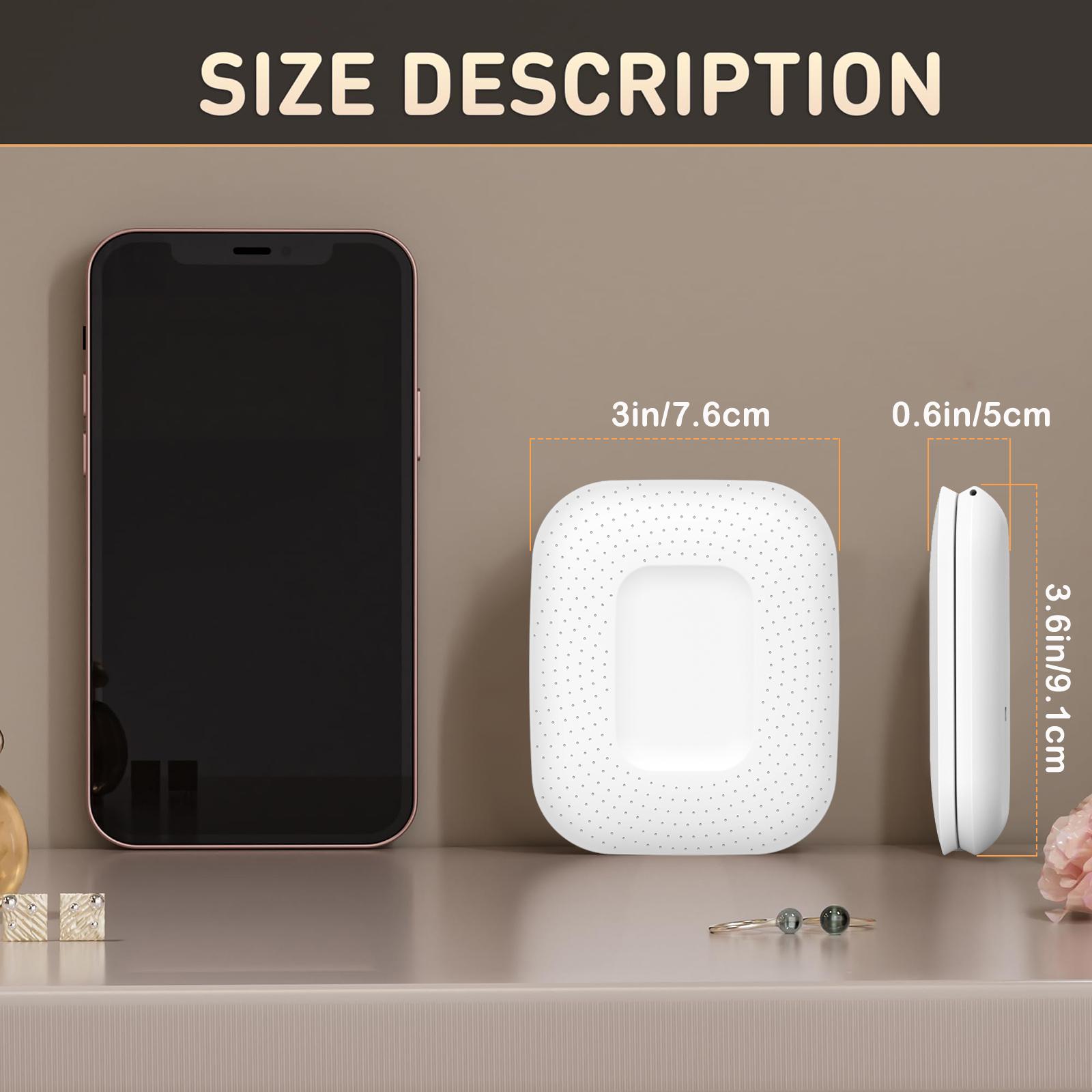 LED Compact Makeup Mirror with 10X/1X Magnification – 3-Color Light Travel Portable Mirror for Pocket & Purse – Rechargeable Dimmable Dual-Sided Vanity Mirror – Birthday & Christmas Gift for Women