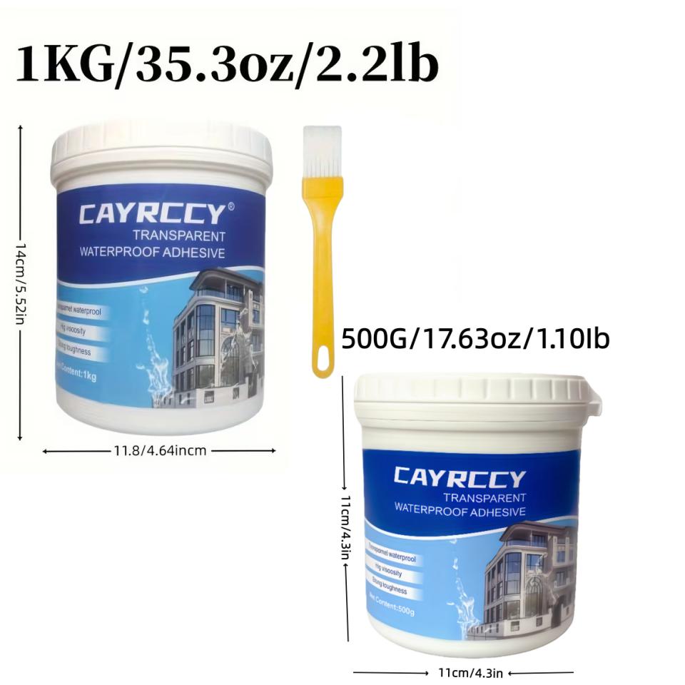 Transparent Waterproof Sealing Paint (30.2oz), High-Quality Gel Coating, Waterproof Bond Seal, Ideal for Water Resistance Applications, Durable and Long-Lasting #GLOBAL PICKS