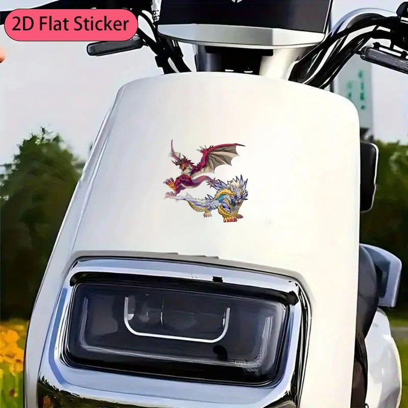 1pc Car Sticker - Motorcycle Decal, Customizable DIY Decoration, Durable Scratch-Resistant, Easy Peel & Remove, Waterproof Sunproof