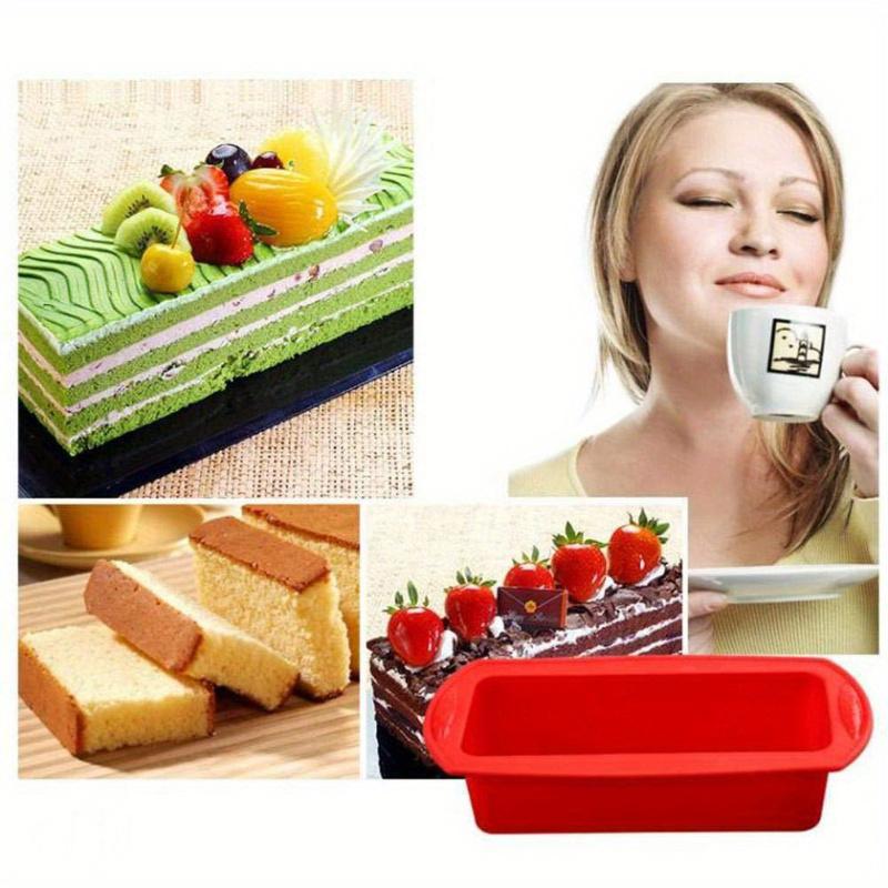Rectangular Square Silicone Pans for Bread Cake Deep Baking Dish Angel Food Cheesecake Mold Brownie Mould Loaf Silicone Loaf Molds