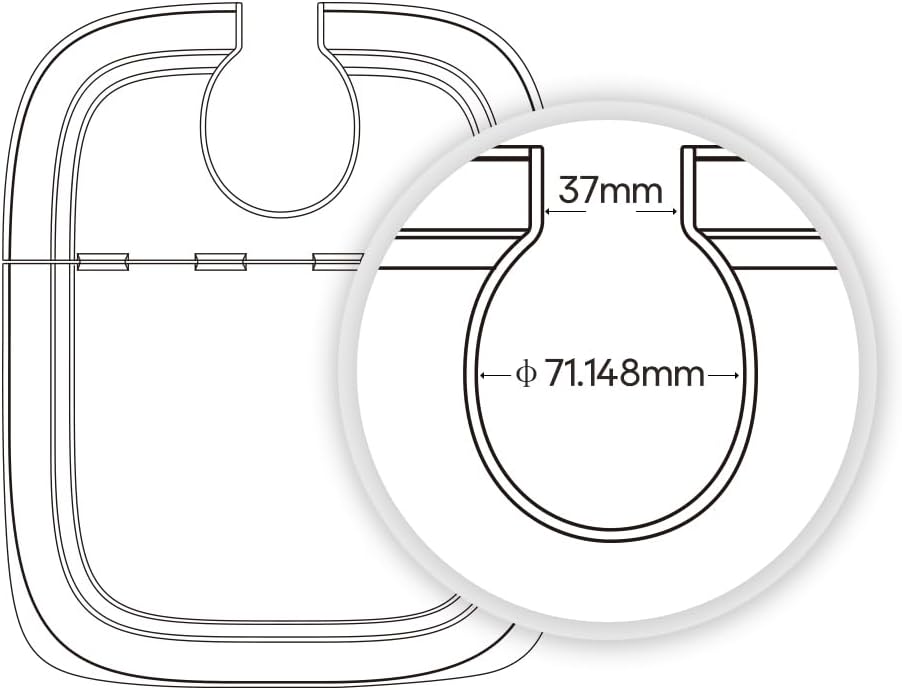 EVERIE 12 Quart Sous Vide Container with Built-in Submersion Rack Collapsible Hinged Lid & Insulated Container Sleeve Oval Design Kitchen Utensils for Cooking & Reheating Compatible with Most Sous Vide Cookers (KIT-1202-TYPP)