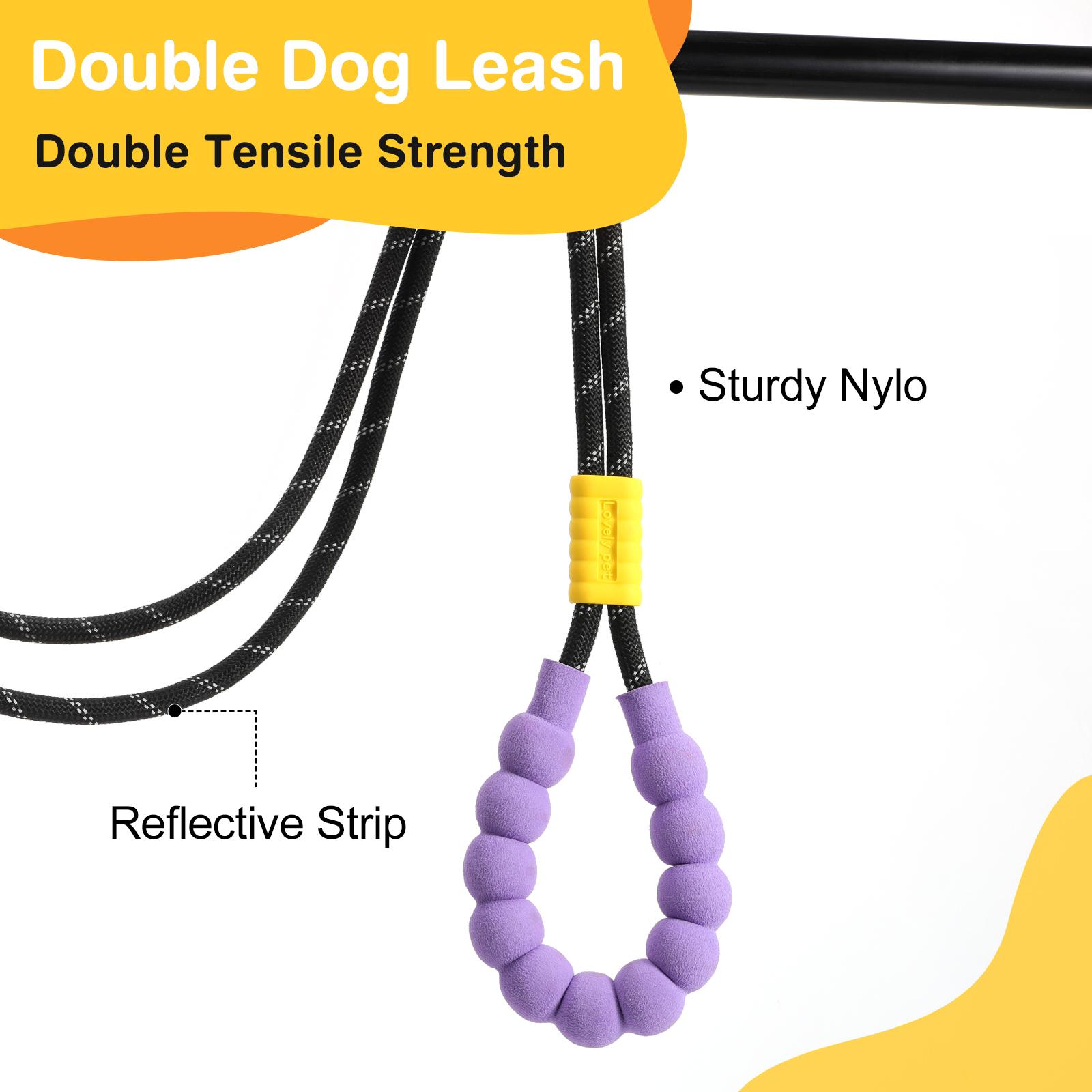 Pawaboo Hands Free Dog Rope Leash, Adjustable Waist , Crossbody Rope with Explosion-Proof Handle, Lockable Metal Clip,(66.87'' x 0.39'' x 0.39'')