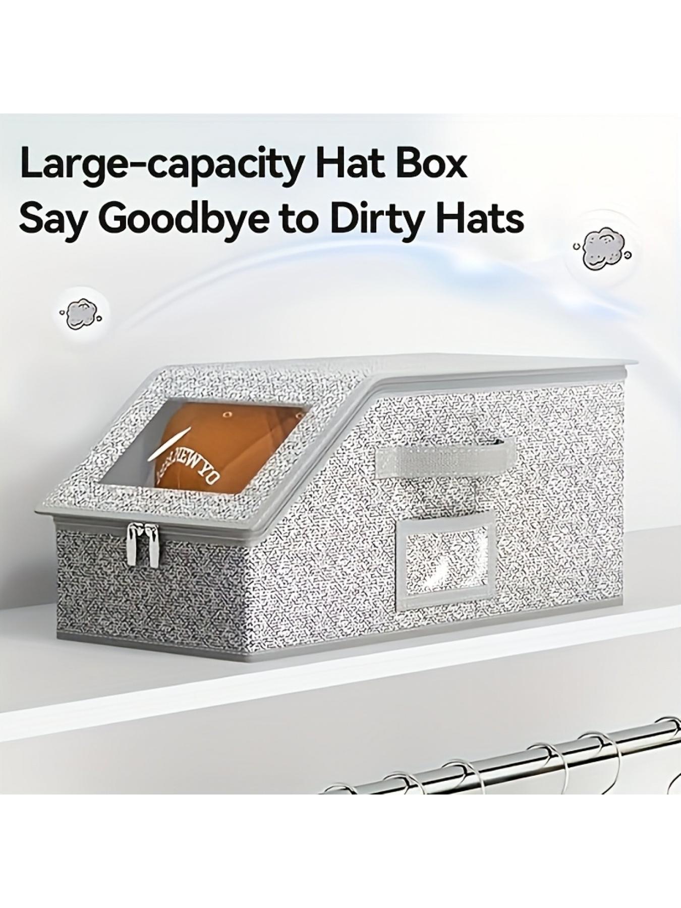 2 Pcs Large Capacity Foldable Storage Boxes with Dual Handles, Flip-Top Organizer Bins, Space-Saving, Sturdy Construction, Perfect for Storing Various Items