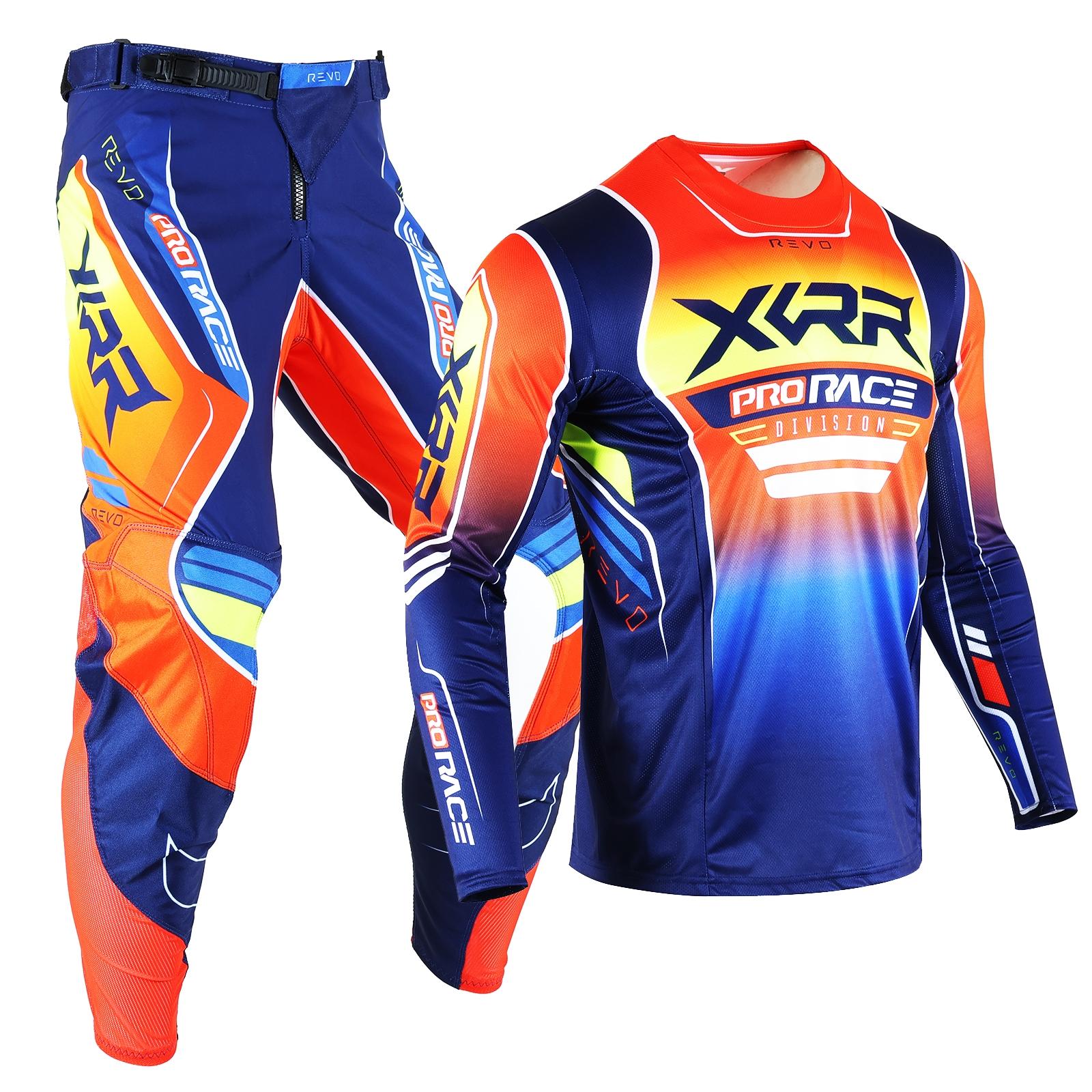 XCRR Jersey and Pants Combo Motocross Enduro Offroad MX MTB DH Riding Dirt Bike Downhill Racing Adult Sports Gear Set Sports Clothing