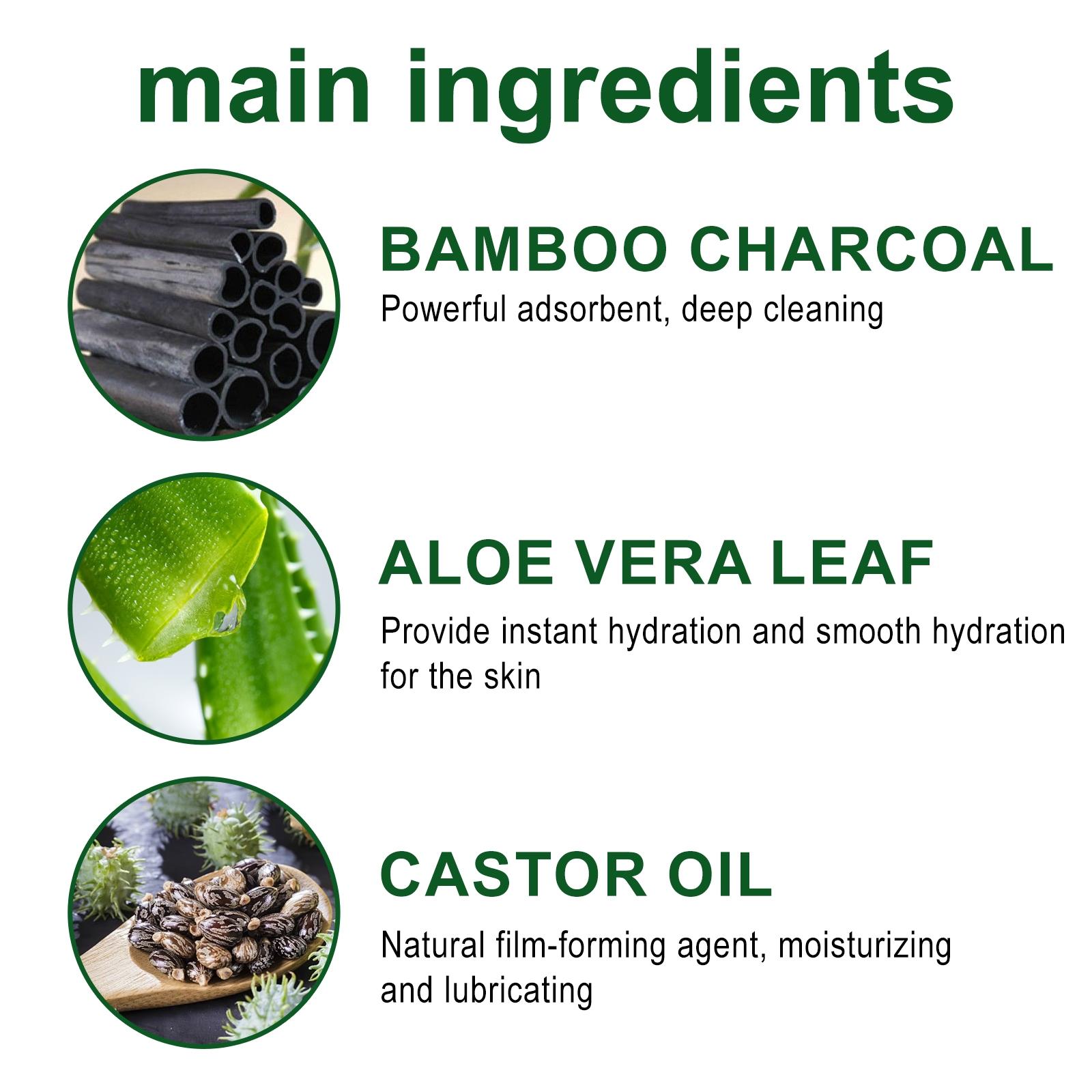 60g Bamboo Charcoal Mask, Cleansing, Oil Control, Moisturizing, Easy to Use, Non-Irritating Formula, Refreshing Glow, Suitable for All Skin Types