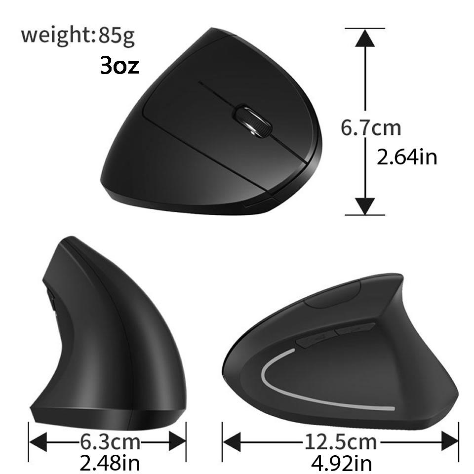 Vertical Ergonomic Design Portable Wired USB Wireless Optical Tracking Mouse Rechargeable Bluetooth Gaming PC Gamer For Computer Laptop Mause Accessory