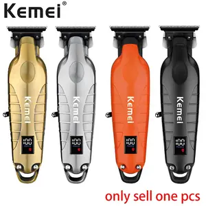 Kemei KM-2293 Metal-Body Digital Electric Hair Clippers, Professional Rechargeable Cordless Hair Trimmer, Hair Cutter for Men and Women Hair Trimmer Tool Cordless Hair Cutting #GLOBAL PICKS