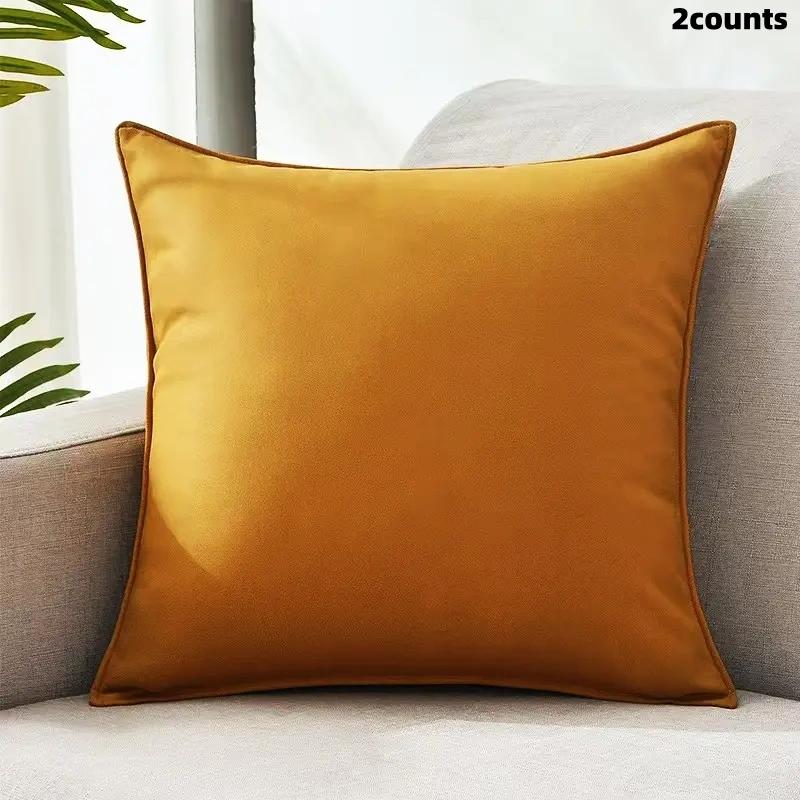 2-Pack Sofa Cushion Covers, Modern Style, Zipper Design, Suitable for Small Living Room Sofas