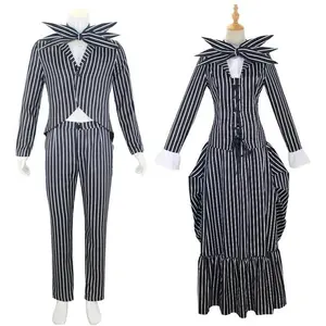 Role-playing costume for Halloween and Christmas including scary Jack and Sally costumes for both men and women perfect for ca