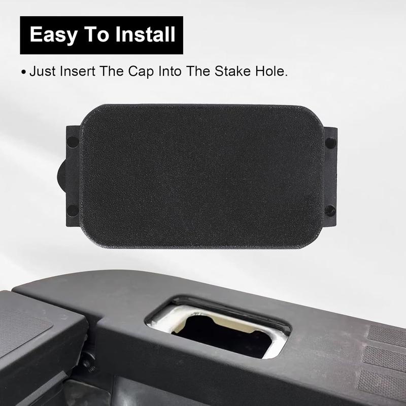 G-PLUS 2Pcs Factory Truck Bed Rail Cap Bedrail Insert Plug Box Fit For Ford F150 F250 Upgraded Version