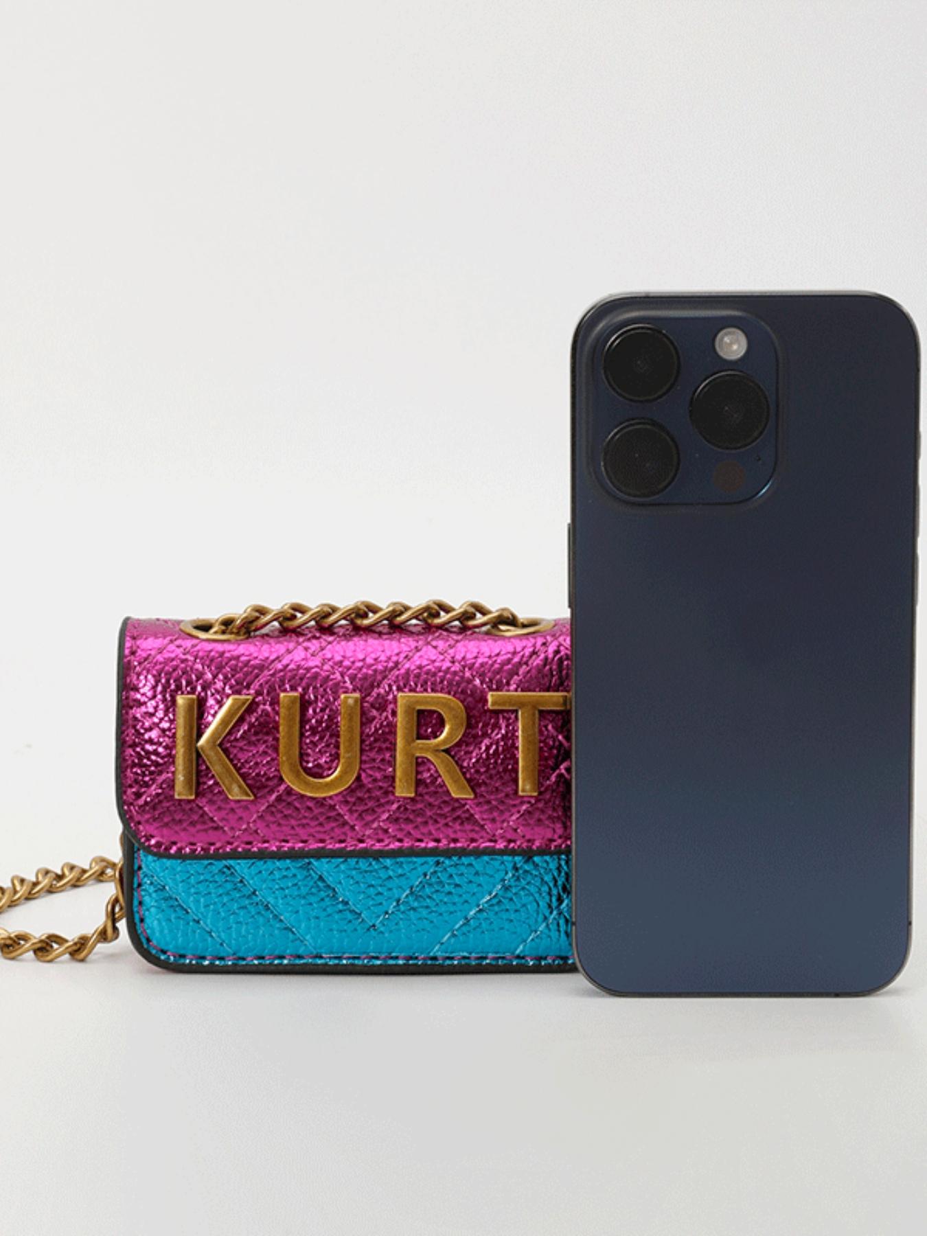 Women's PU Colorblock Crossbody Shoulder Bag, Retro Chain Design Magnetic Closure Letter Decor, Ideal for Parties & Casual, Handbag Shoulder Bag