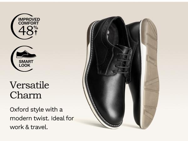 【Live Exclusive】Bruno Marc Men's Wide Fit Casual Dress Sneakers