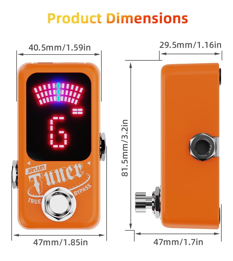 Jamjum Guitar Tuner, Precision Instrument for Perfect Sound, Essential Tool for Musicians, Compact Design for Easy Use