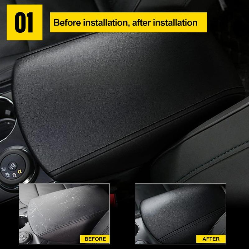 Console Armrest Cover for Ford Explorer 2011-2019 | Armrest Pad - Custom Fit & Scratch Protection Black Car Interior Accessory Car Interior Set