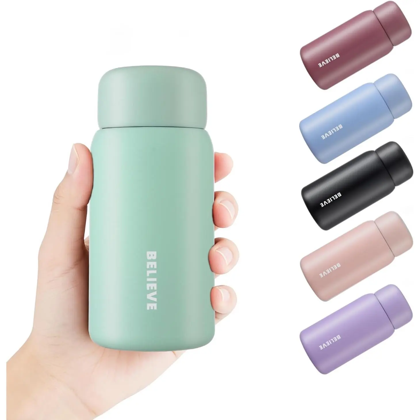 7oz Mini Insulated Tumbler - Leak-Proof Mini Flask, Portable Small Coffee Cup for Women, Travel/Office Home Supplies Party Gift