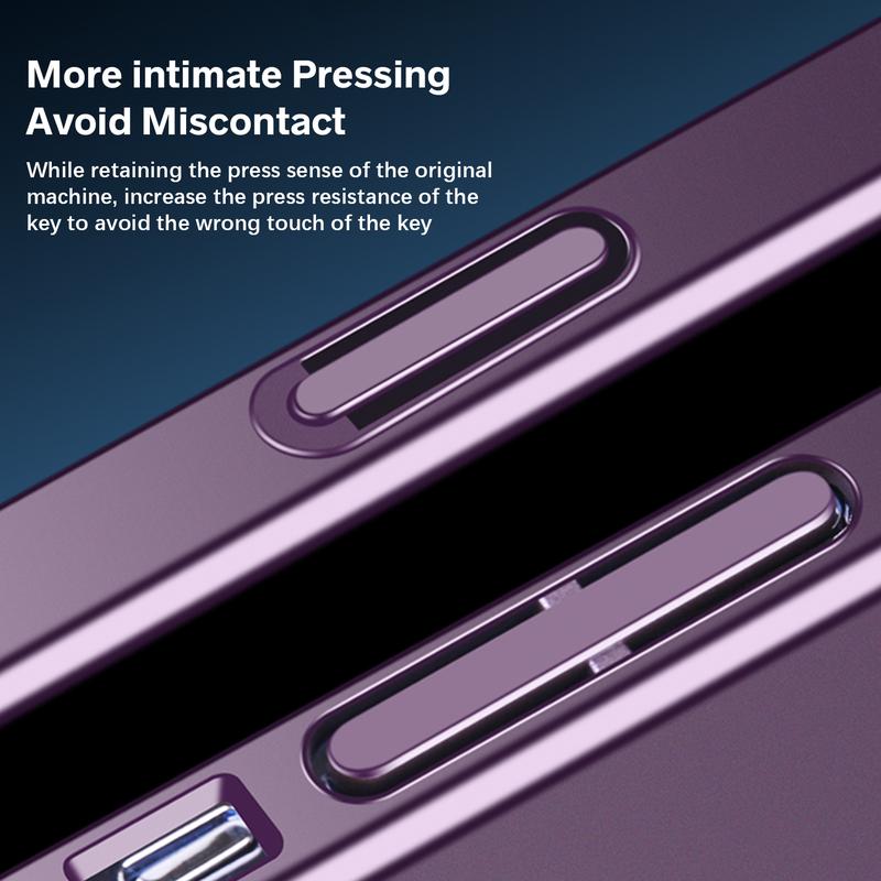 Luxury Slim Matte PC Bracket Case for iPhone 17 Pro Max 16 15 14 13 12 Magsafe Magnetic Ring Stand Case +Lens Protect Compatible with Magsafe, Window Glass Lens Camera Protector Magnetic Cover