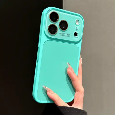 Phone case Compatible with iPhone 18 pro max/17/16/15/14/13 Pro Max,Plus, Air,Caseative Protective Phone Cases for iphone 17 pro max with Metal Color Back Cover, Crystal Finish Camera Lens Protection, Multi-Model Accessories