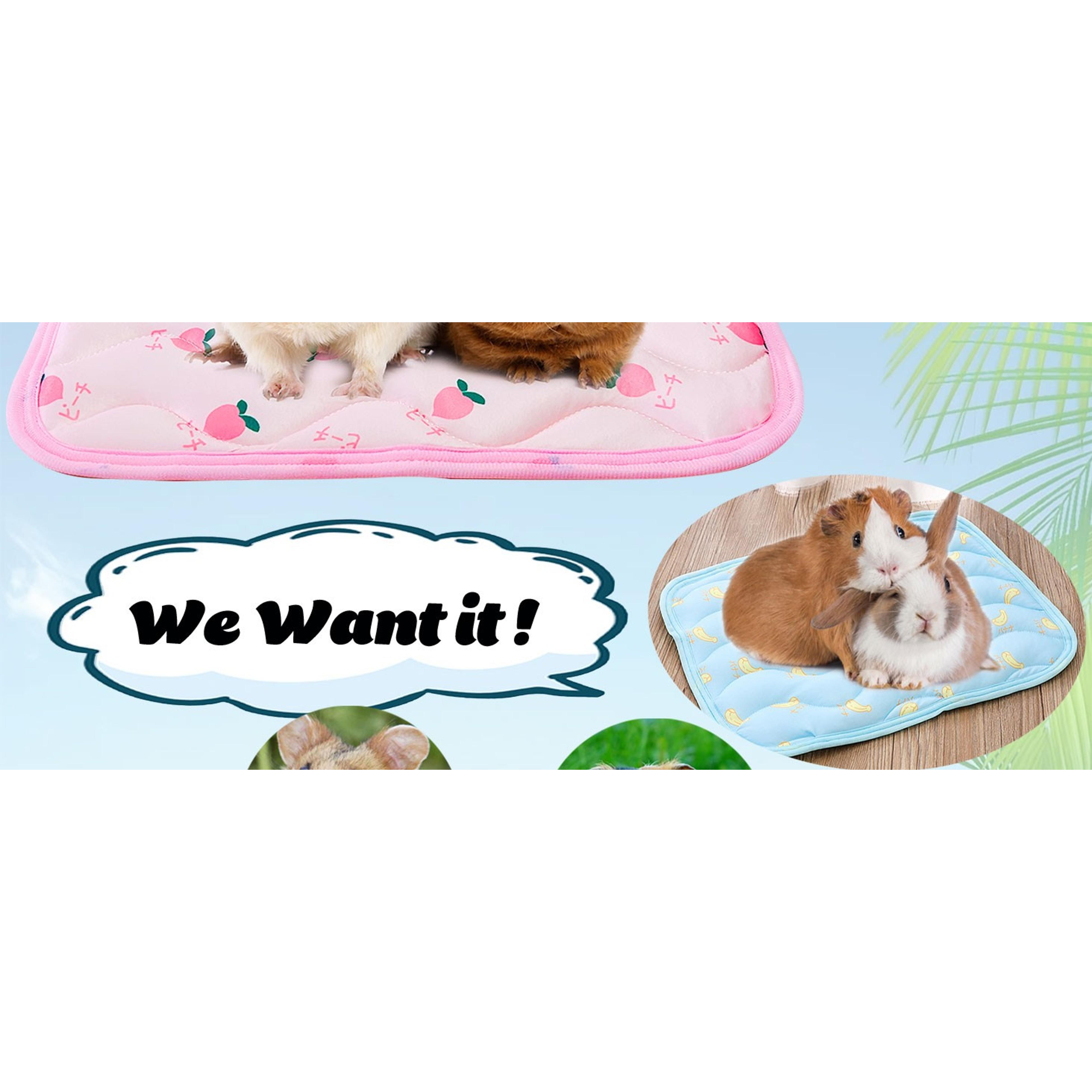 2Pcs Small Animal Cooling Mat, Breathable Guinea Pig Rabbit Cool Pad, Self-Cooling Bed Blanket for Bunny Hedgehog Hamster, Summer Hot Day, 15.8x11.8in(Gift) 2Pcs Small Animal Cooling Mat, Breathable Guinea Pig Rabbit Cool Pad, Self-Cooling Bed Blanket for Bunny Hedgehog Hamster, Summer Hot Day, 15.8x11.8in(Gift)