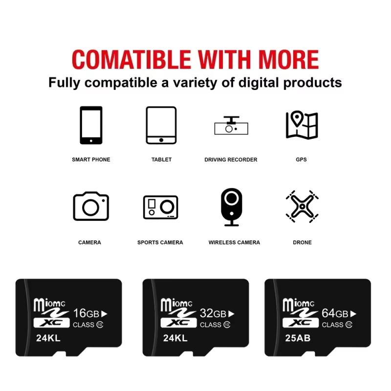 High-Speed Micro SD Card, 4GB 16GB 32GB 64GB 128GB, Uhs-1 Class10 TF Memory Card, Fast Storage Solution, Mini Flash Drive, Camera Memory Card, MicroSD Card