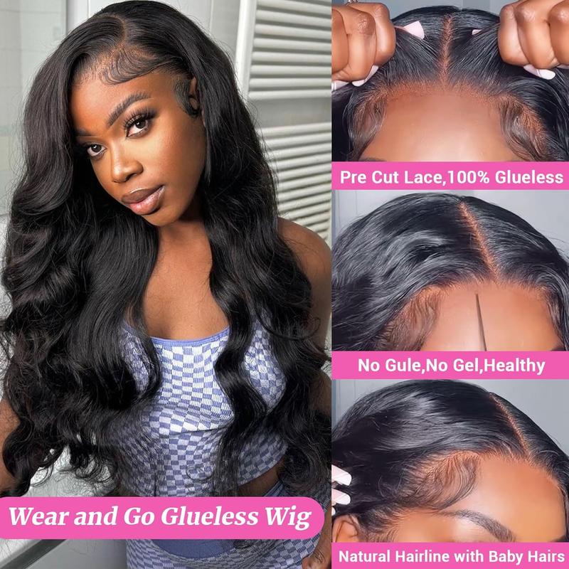Bling Hair 5x5 Lace Closure Wigs Glueless Wig Human Hair Ready To Wear Bleach Knot 6x4 Body Wave Pre plucked Ready To Go Wigs Pre Cut Lace 180 Density #dealsforyoudays