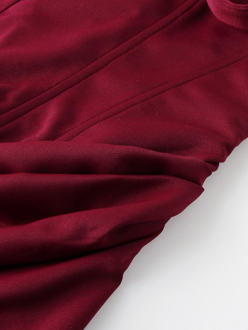 Women Drawstring Corset Evening Party Dress Elegant Occasion Wear Wedding Guest Mermaid Maxi Evening Gown