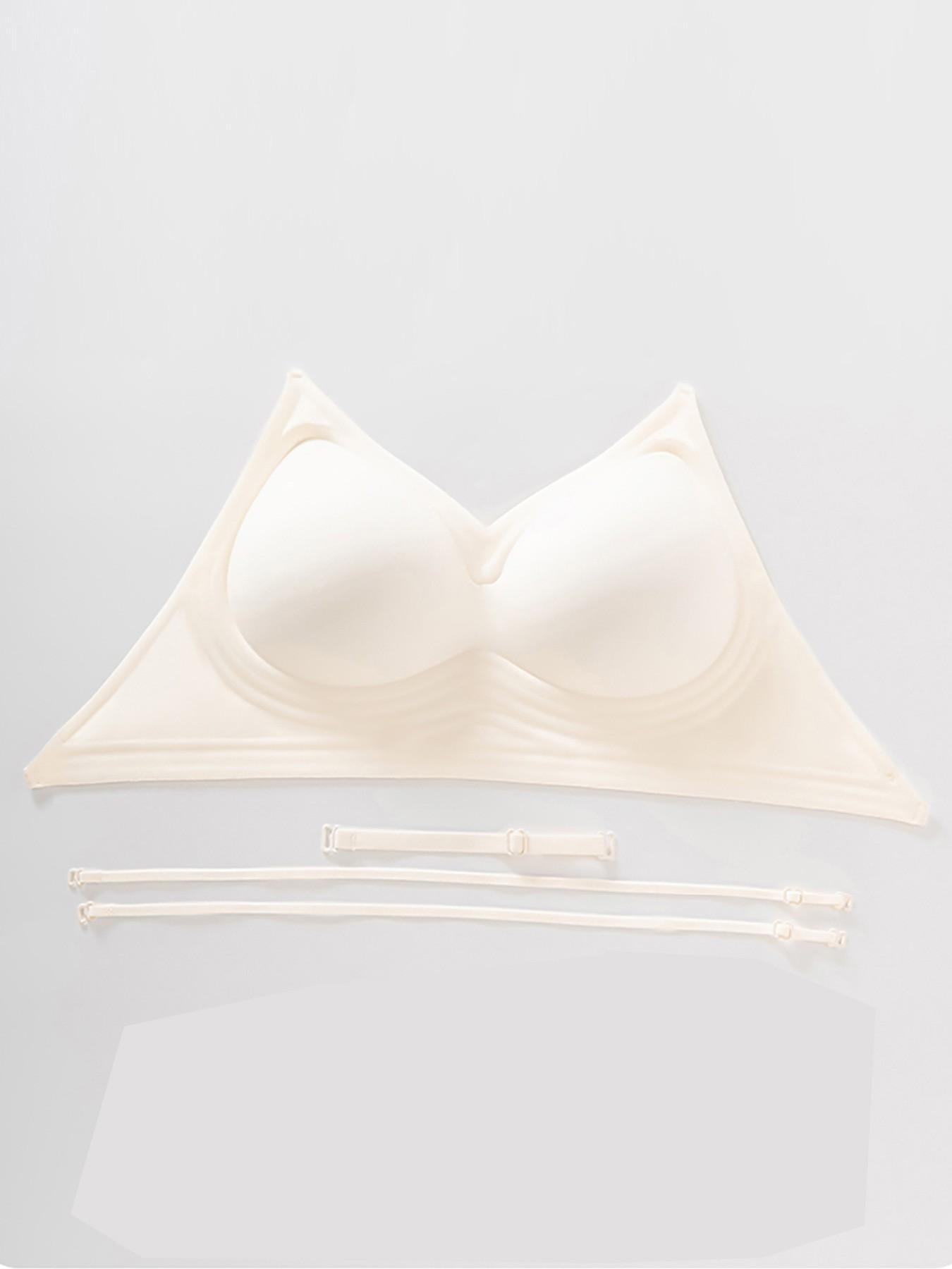 Summer U-Back Bra with Thin Straps, Seamless Wireless Push-Up Bra, Elegant Smooth Lingerie, Versatile Beach & Daily Wear