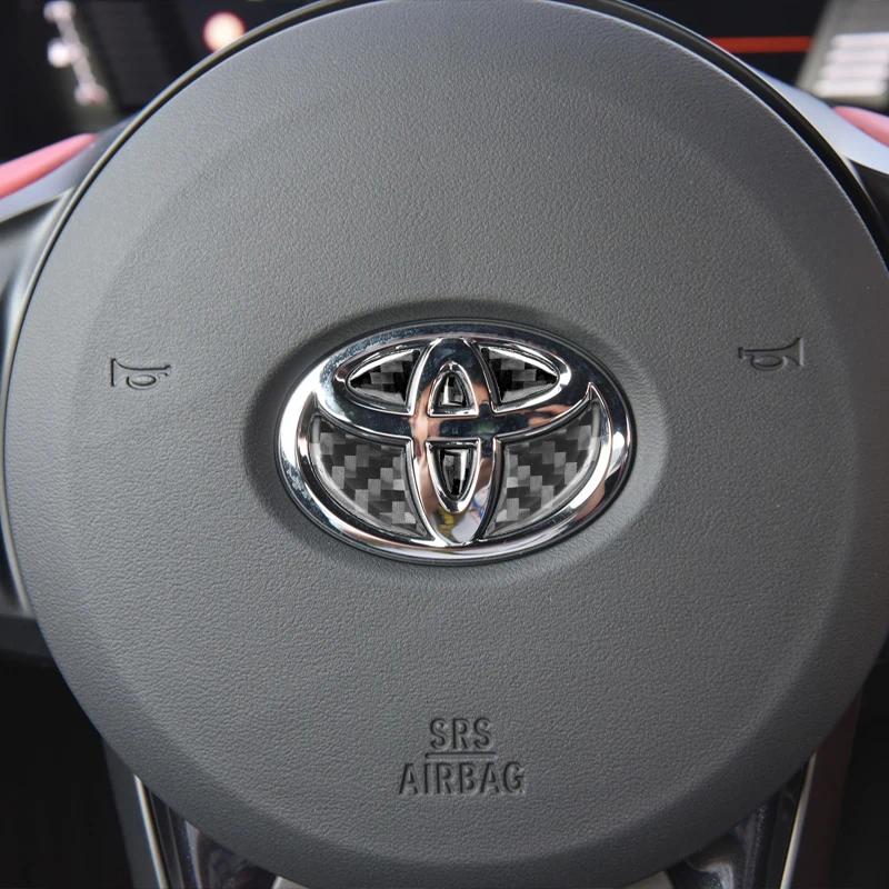 Car Steering Wheel Decal, Carbon Fiber Design for Toyota Hilux Prius Avensis Auris Verso Corolla Camry, Durable & Stylish Accessory, Car Accessories