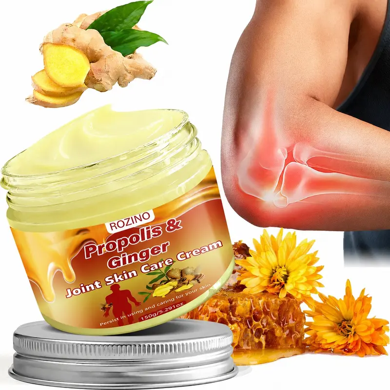 Propolis & Ginger Joint Care Cream, Joint Care Cream for Men & Women, Body Relaxation Aid, Moisturizing Body Care Product for Daily Use