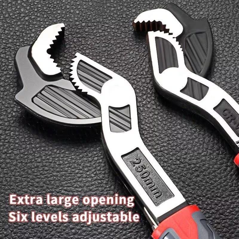 Multifunctional Self-Locking Wrench Set, Adjustable Wrench, 6/8/10/12 Inch Sizes, Multiple Models, Quick Heating Pipe Opening Tool, Chrome Vanadium Steel Material
