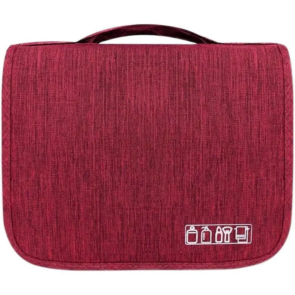 Toiletry Bag Water-Resistant Makeup Cosmetic Bag Travel Organizer for Accessories Travel Bag with Hanging Hook