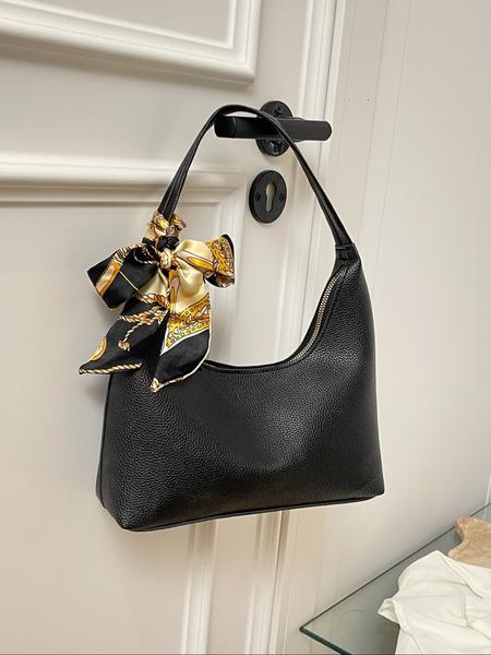 Fashion Retro Crossbody Shoulder Bag for Women, Stylish Compact Design with Scarf Detail, Perfect for Daily Use & Special Occasions, Embellished Shoulder Bag