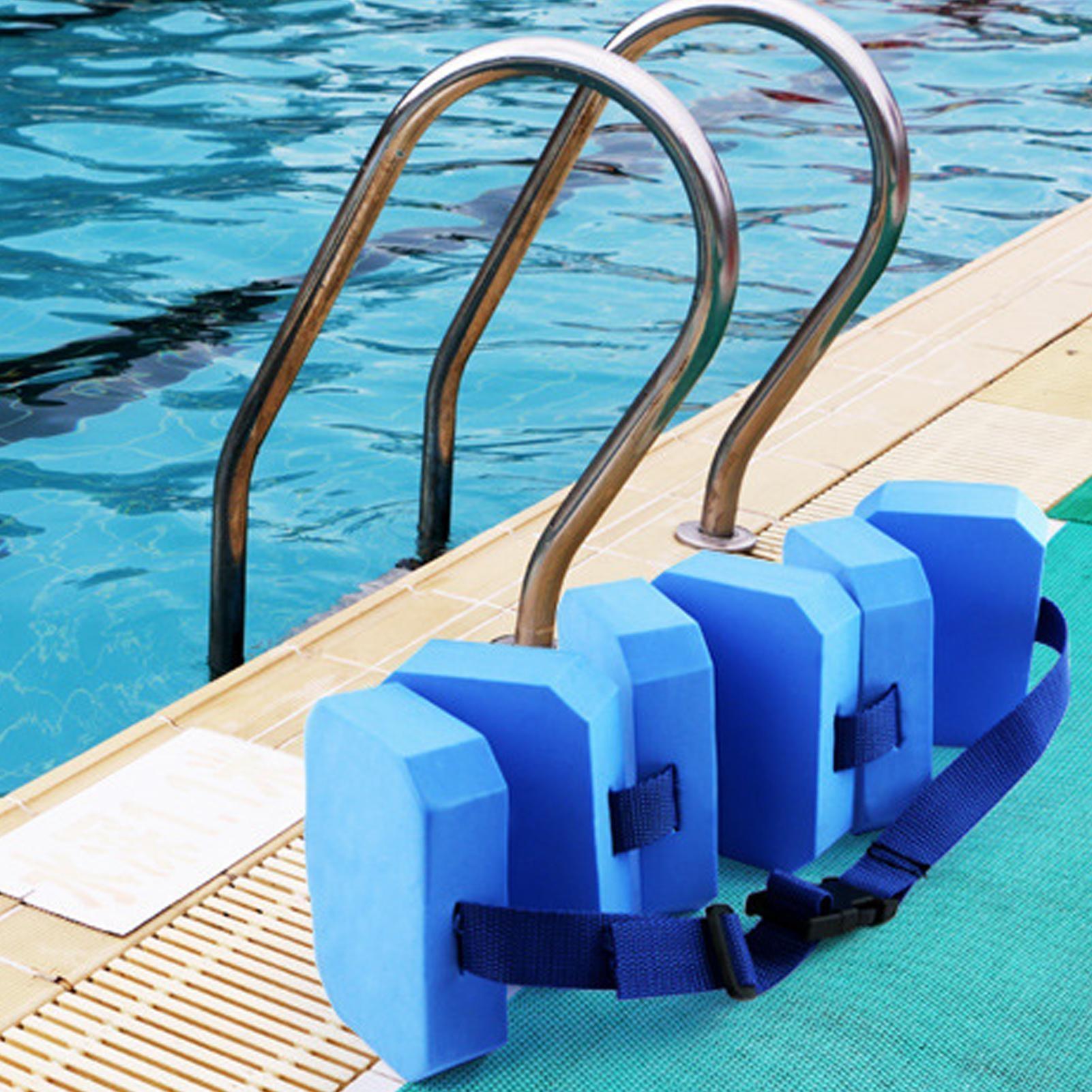 1PC Swim Belt, Water Exercise Equipment, EVA Foam Auxiliary Aquatic Exercise Swimming Training Aid Waist Belt, Adjustable Aquatic Floatation Belt for Adult Swimming Beginners