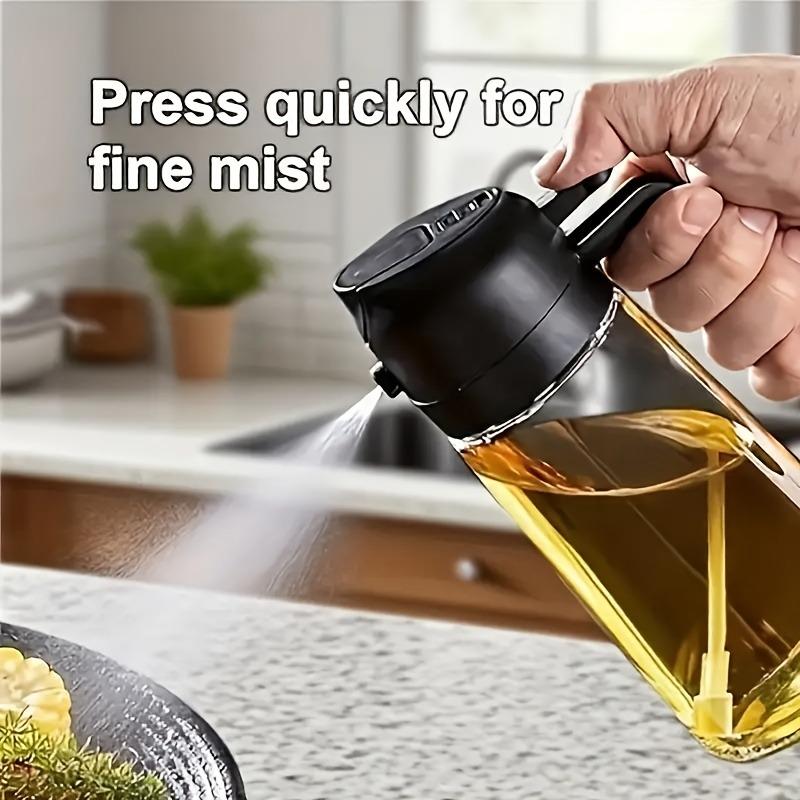 Plastic oil sprayer kitchen dispenser bottle, spray bottle, olive oil sprayer and dispenser, oil spray bottle for cooking, barbecuing, air frying, baking and salads