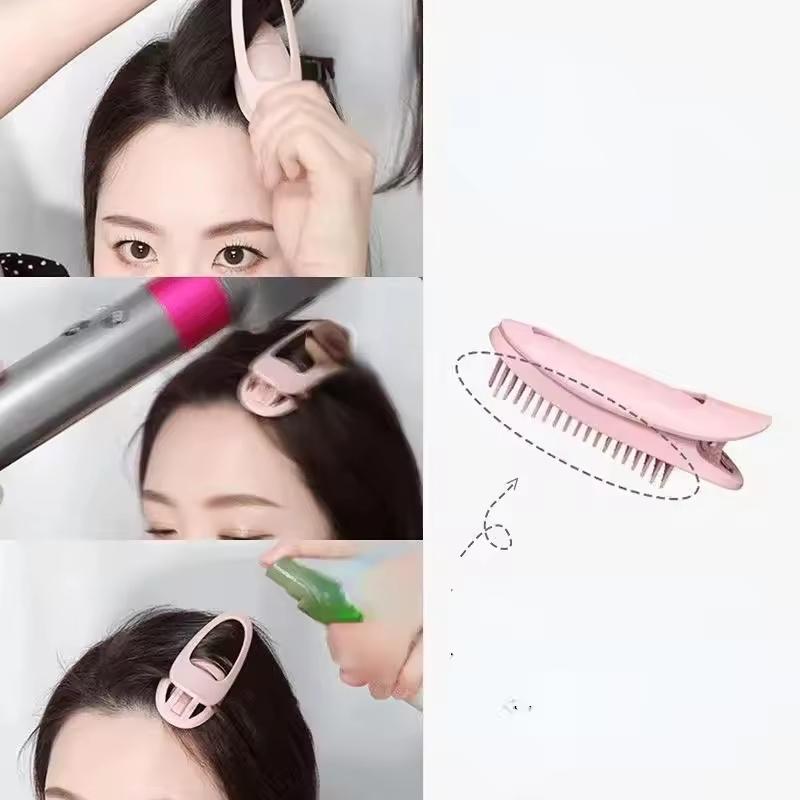 4Pcs hair styling tool 3-tooth and 6-tooth styling hair curling comb, fluffy bangs no heat curler, natural curling tool, fluffy roots cover seams