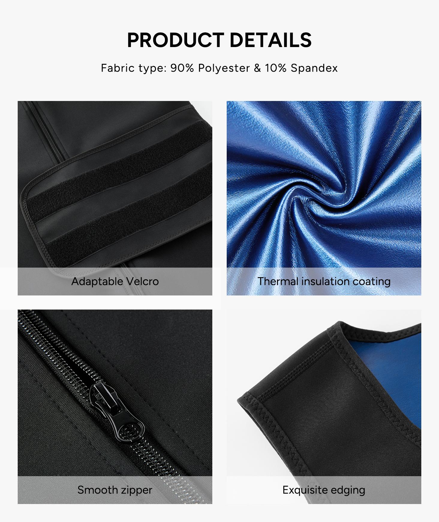 Nebility Men's Thermal Sauna Vest - Heat-Reflective Coating Compression Shirt Masculine Menswear