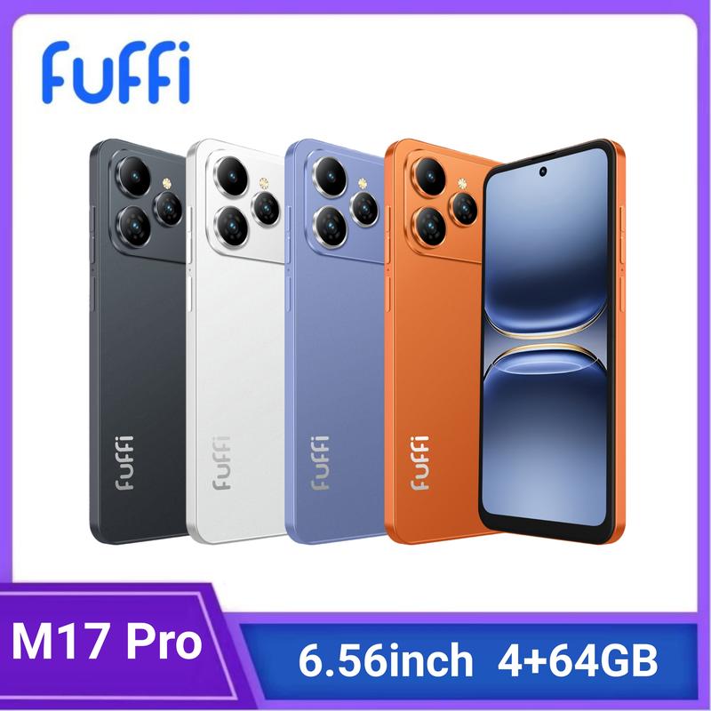 FUFFI M17 Pro Smartphone, 6.56-Inch Screen, Dual SIM Card, 4GB RAM + 64GB Storage, Android 12.0, 3800mAh Battery, 5 MP + 13 MP Camera, Fashionable Android Cell Phone, Touch Screen Phone