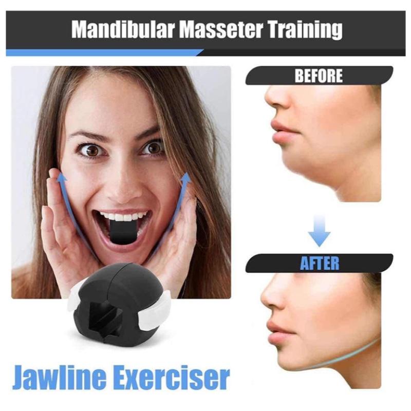 New Jaw Trainer Hanging Rope, Facial Muscle Training, Chin Line Exercise Ball, Suitable for Any Venue, Shape Jawline, Neck and Face Tightening
