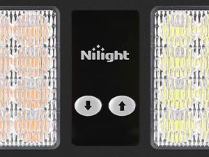 Nilight Amber White 48LED Visor Strobe Lights Interior Windshield Warning Lights Super Bright LED Strobe Lights for Enforcement Firefighters Vehicle Trucks