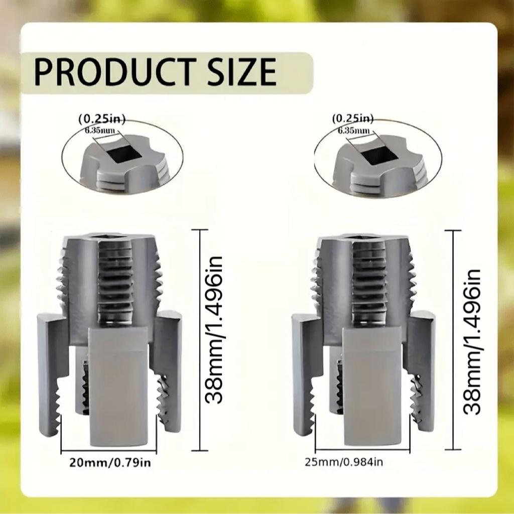 2pcs Internal & External Thread Tool Set, Dual Function Pipe Thread Cutter, Compatible with Electric Drill, Hex Shank Drill, PVC Plastic Repair Kit Hardware, Diy Tools