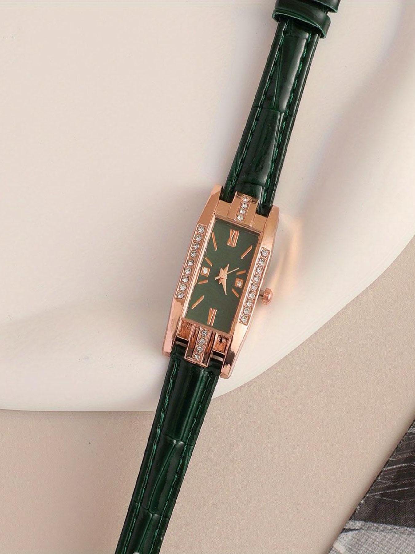 Fashionable and Elegant Women's Watches, Square Women's Quartz Leather Straps, Luxurious Women's Watches, Suitable for Gatherings and Daily Wear, Gifts for Friends