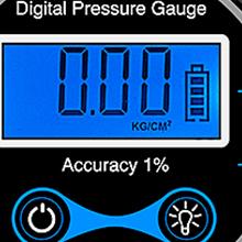 Nilight Digital Tire Inflator Pressure Gauge,250 PSI Air Chuck and Compressor Accessories Heavy Duty with Rubber Hose and Quick Connect Coupler for 0.1 Display Resolution Portable