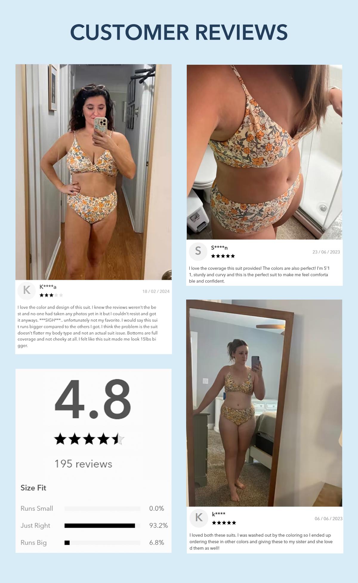 CUPSHE High Waisted Bikini Sets for Women 2026: Tummy Control Two Piece Swimsuit with Twist Front V Neck & Adjustable Straps, Size Inclusive XS XXXL Floral Bathing Suits SpringStatements