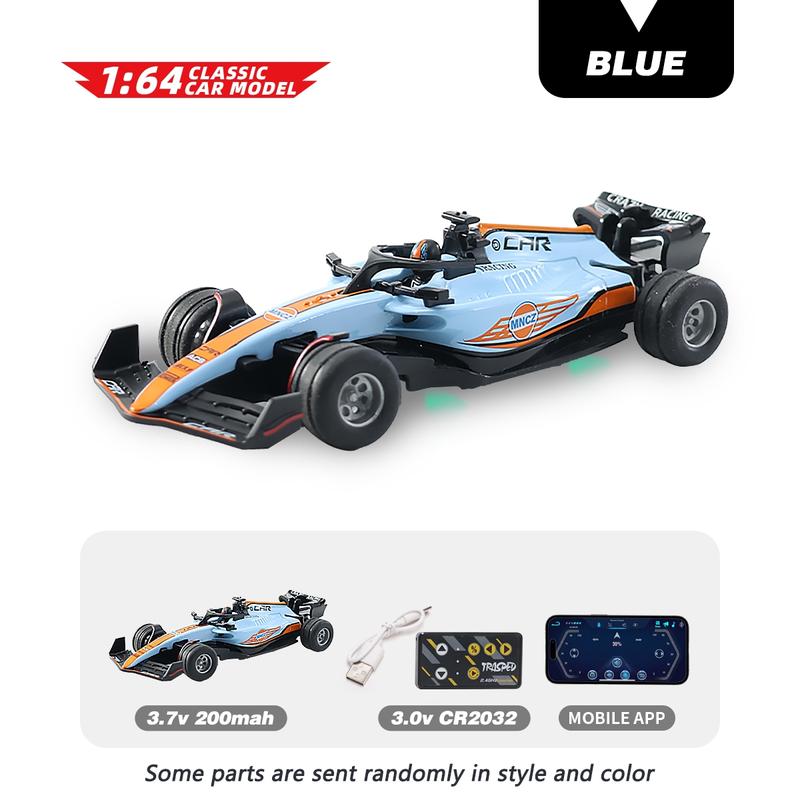 Minigear 1:64 RC Drift Car - 2.4G Type-C charging,RC Remote Control Car Multi-Speed Set,1:64 DIE-CAST Collectible Desktop Ornament,Great Christmas Birthday Gift for Boy & Man,Pocket Remote Control Car