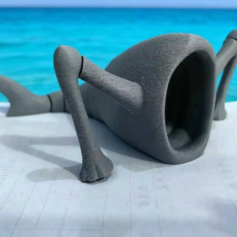 1/4pc 3D Printing Sea Eater Bloop Gran Maja Action Figure Model Toy Doll Christmas Gift Joint-movable Deep Sea Monster Figurines