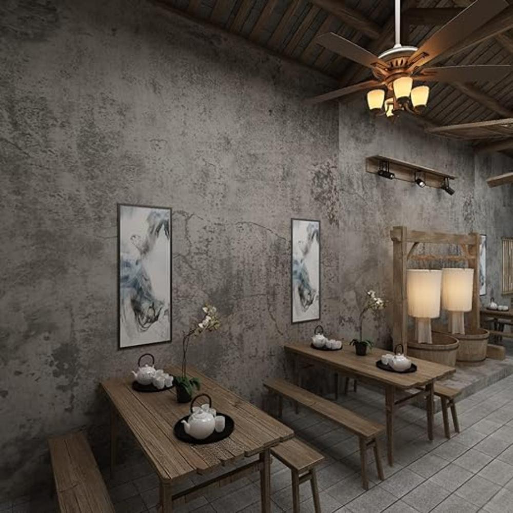 Cement Texture Self-Adhesive Decorative Wallpaper, Industrial Weathered Effect, Waterproof, Easy Clean, Living Room TV Background, Bedroom Decor, Textured Peel And Stick Wallpaper, 40cm*2m