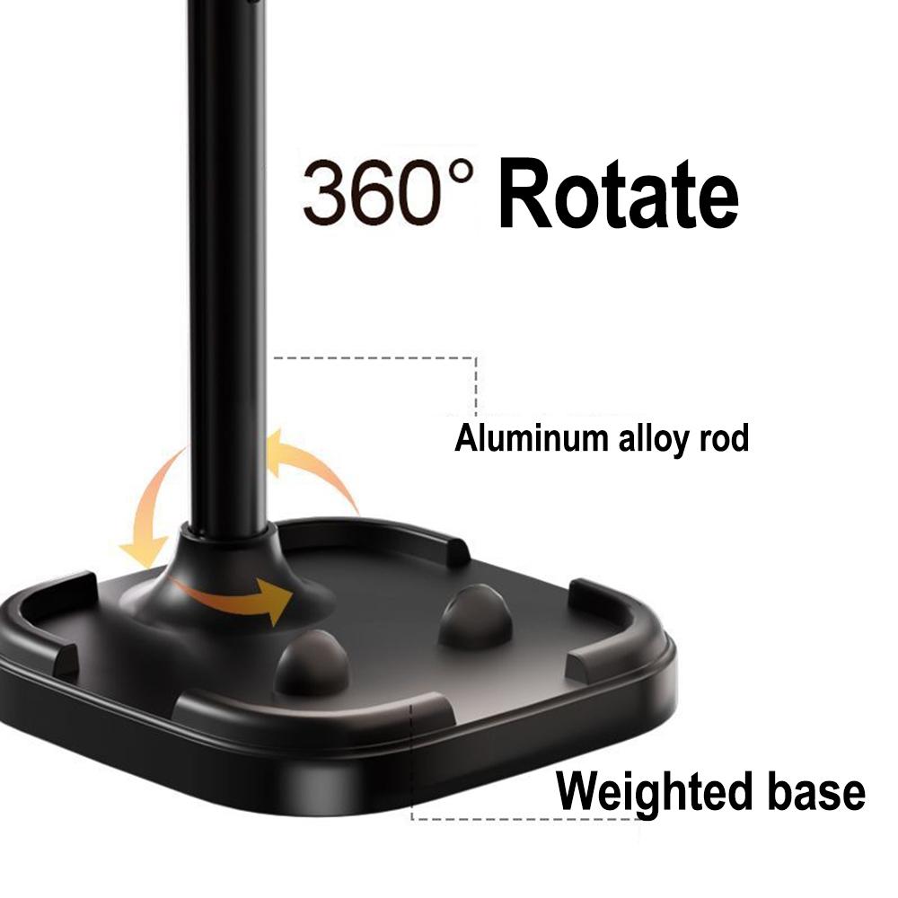 360 Rotating Desktop Phone Holder, Adjustable Live Streaming Stand, Aluminum Alloy Material, Selfie Accessories, Lazy Bracket, Tablet Stand, Stable Phone Holders