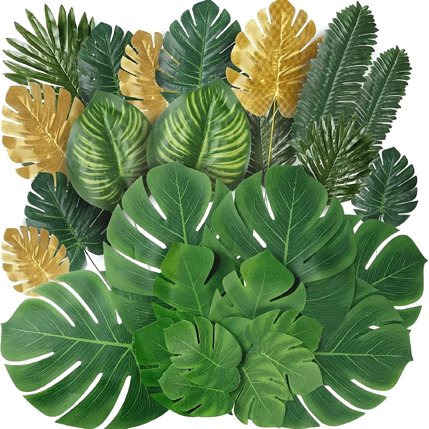 [20pcs Imitation Turtleback Leaf] Artificial Plastic Leaves Turtleback Bamboo Balloon Wedding Decoration Foliage Fresh Home Decorative Supplies Ornaments